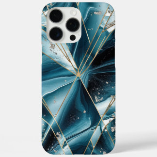 Coques iPhone 16 Pro Max Élégant cuivre | Feminine Opulent Turquoise Gold C