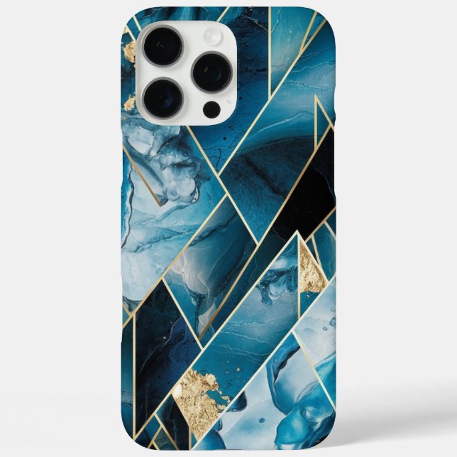 Coques Case-Mate iPhone Élégant cuivre | Feminine Opulent Turquoise Gold C (Verso)