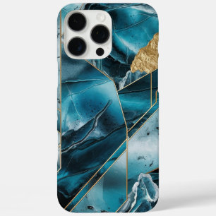 Coques iPhone 16 Pro Max Élégant cuivre   Feminine Opulent Turquoise Gold C