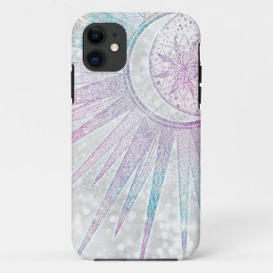 Case-Mate iPhone Case Élégant design en argent de Sun Moon Mandala