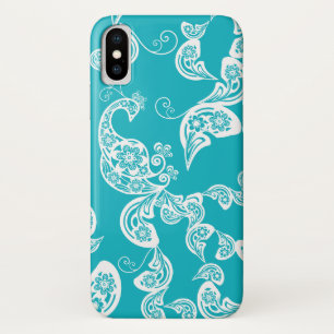 Etui iPhone Case-Mate Élégant élégant floral de Paisley de paon de