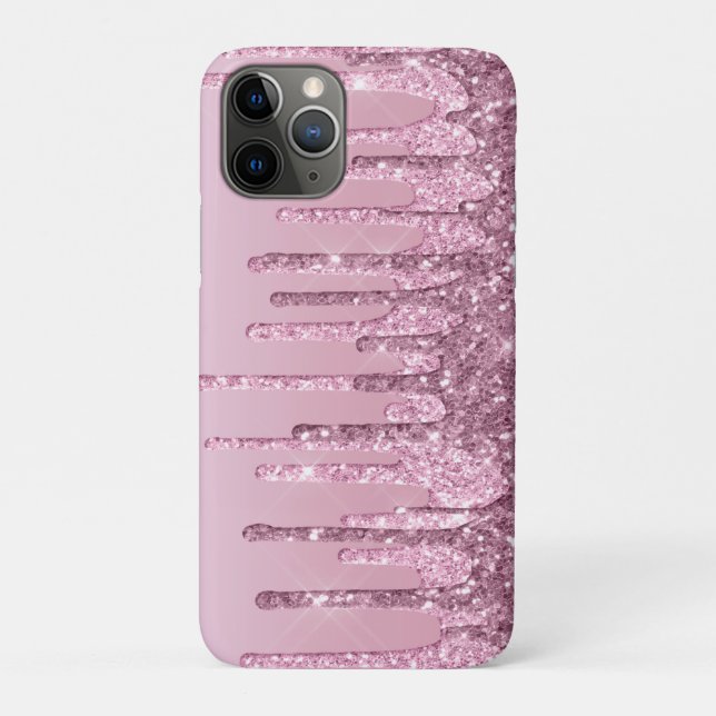 Coques Case-Mate iPhone Élégant élégant rose rose rose parties scintillant (Dos)
