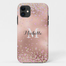 Elégant Faux Rose Gold Foil Personnalisé