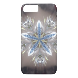 Case-Mate iPhone Case Élégant Festif Star de Noël Bleu brillant Blanc