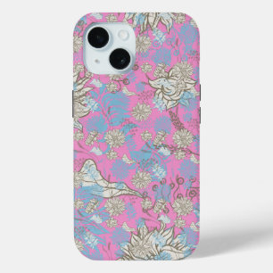 Coque Pour iPhone 15 Élégant Fleur sauvage chic