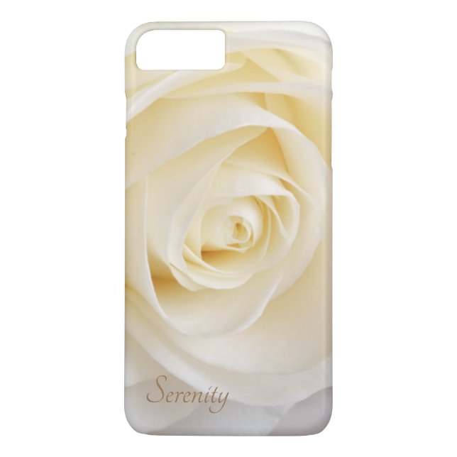 Coques Case-Mate iPhone Élégant floral rose blanche (Dos)