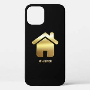 Case-Mate iPhone Case Elegant Gold House Symbole Real Estate Design