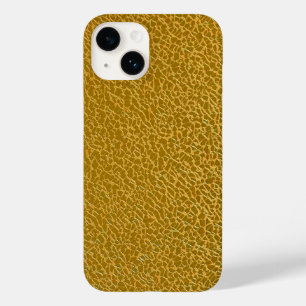Coque Pour iPhone 14 Elégant Gold Texture Protective