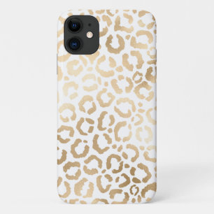 Case-Mate iPhone Case Elegant Gold White Leopard Cheetah Animal Print