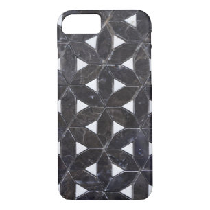 Etui iPhone Case-Mate élégant Gris Mosaïque fleur de vie Carrelage motif