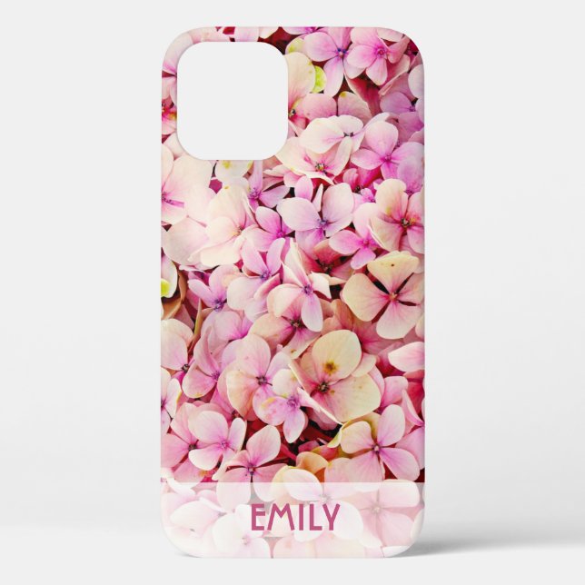 Coques Case-Mate iPhone Elégant Hydrangas Personnalisé (Verso)