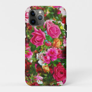 Case-Mate iPhone Case Élégant jardin fleuri Vintage Rose