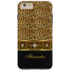 Élégant léopard noir léopard bijou d'or dur