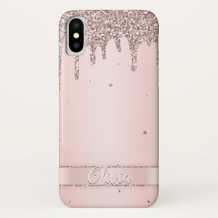 Case-Mate iPhone Case Élégant liquide de parties scintillant rose vif