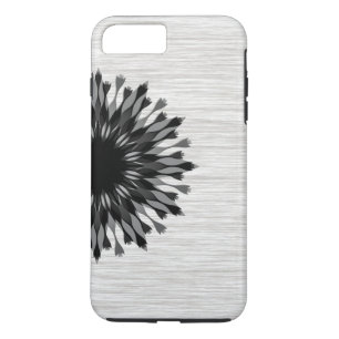 Coque iPhone 7 Plus Élégant Lotus noir Fleur bois élégant Floral