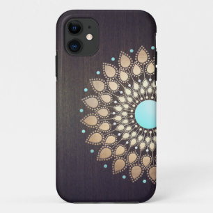 Coques Pour iPhone Élégant Lotus Or Fleur Bois élégant Floral