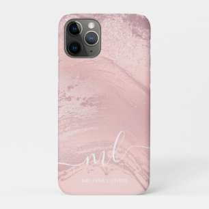 Case-Mate iPhone Case Elégant marbre de parties scintillant rose rose él
