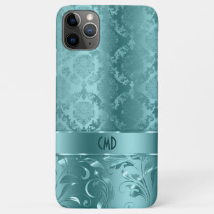 Case-Mate iPhone Case Elégant métal Turquoise-vert Damas & dentelle