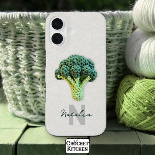 Coque Pour iPhone 16 Élégant minimaliste Crochet Broccoli Nom