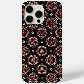Coque iPhone 15 Pro Max Élégant modèle floral Mandala Boho