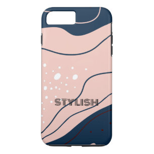 Case-Mate iPhone Case Elégant & moderne bleu & blanc