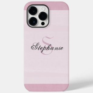 Coque Pour Pour iPhone 14 Pro Max Élégant Moderne Simple Fille Rose Mauve Monogramme