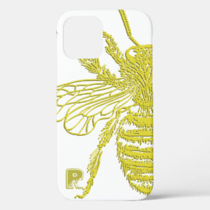Case-Mate iPhone Case Élégant Monogramme d'abeille d'or Coque-coque ip