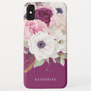 Case-Mate iPhone Case Élégant Monogramme floral Eucalyptus Peony