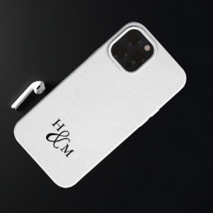 Case-Mate iPhone Case Élégant Monogramme moderne minimaliste noir Script