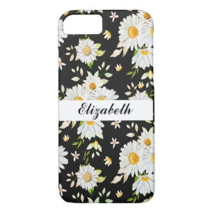 Case-Mate iPhone Case Élégant Monogramme noir et blanc Motif de margueri