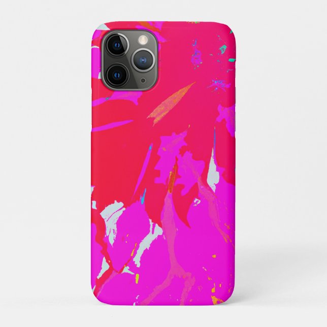 Coques Case-Mate iPhone Élégant Motif Abstrait rose (Dos)