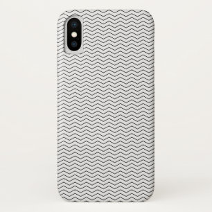 Coques Pour iPhone Élégant Motif Chevron blanc et noir