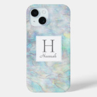 Élégant Motif d'aquarelle Girly Opal