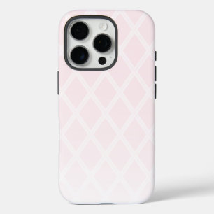 Coques iPhone 16 Pro Élégant Motif Diamant en Pastel Pink Ombre