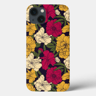 iPhone 13 Coque Élégant motif floral