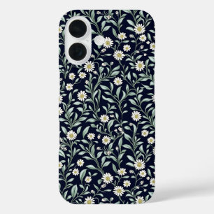 Coque Pour iPhone 16 Élégant motif floral de marguerite sur Arrière - p