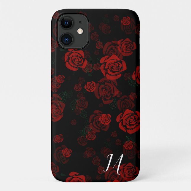 Coques Case-Mate iPhone Élégant motif rose (Dos)