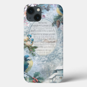 Case-Mate iPhone Case Elégant Noël Bluebirds et collection de musique