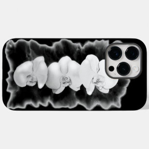 Coque Pour Pour iPhone 14 Pro Max Élégant noir blanc tropical orchidées floral