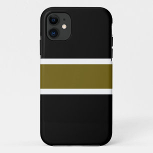 Case-Mate iPhone Case Élégant noir or olive blanc Centre Grandes
