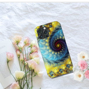 Case-Mate iPhone Case Élégant nom fractionné Abstrait de la spirale Mono