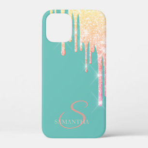 Case-Mate iPhone Case Elégant Ombre Parties scintillant Drives Mint Gree