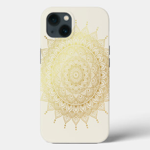 Case-Mate iPhone Case Elégant or sur Crème Floral Henna Mandala Coque-Ma