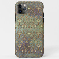 Élégant Ornate Classy Antique Damask Art Motif