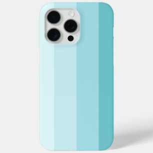 Coque iPhone 15 Pro Max Élégant Pastel Blue Gradient Bleu Bandes Verticale