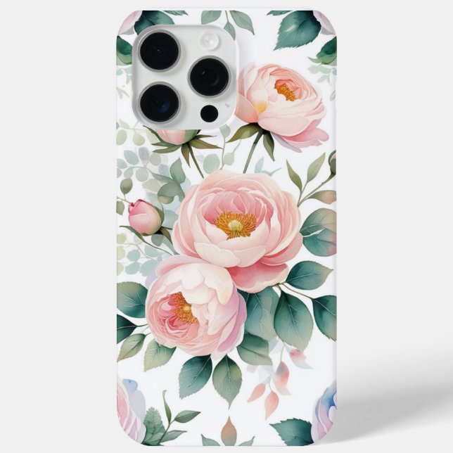 Coques Case-Mate iPhone Elégant Pastel Floral Téléphone Conception - Water (Verso)