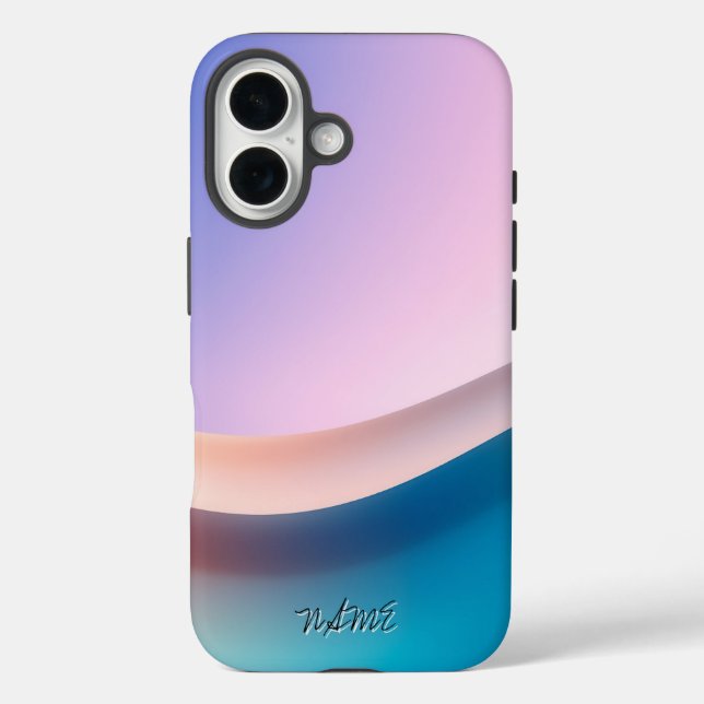 Coques Case-Mate iPhone Élégant Pastel Wave Gradient (Verso)
