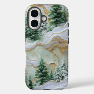 Coque Pour iPhone 16 Elégant pays des merveilles hivernales avec des ar