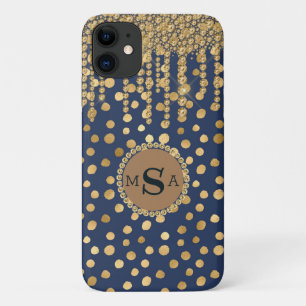 Case-Mate iPhone Case Élégant Poster de animal bleu Monogramme Bijoux à 