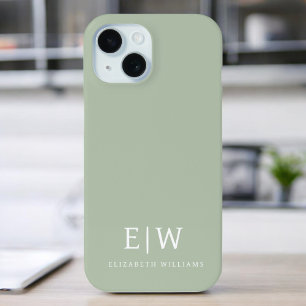 Coque Pour iPhone 15 Élégant professionnel simple Monogramme minimalist
